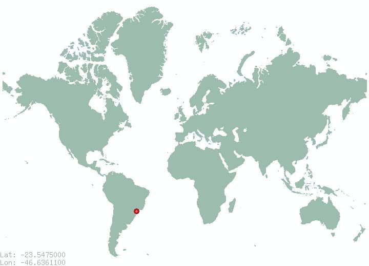 hol van a Sao Paulo található egy térkép
