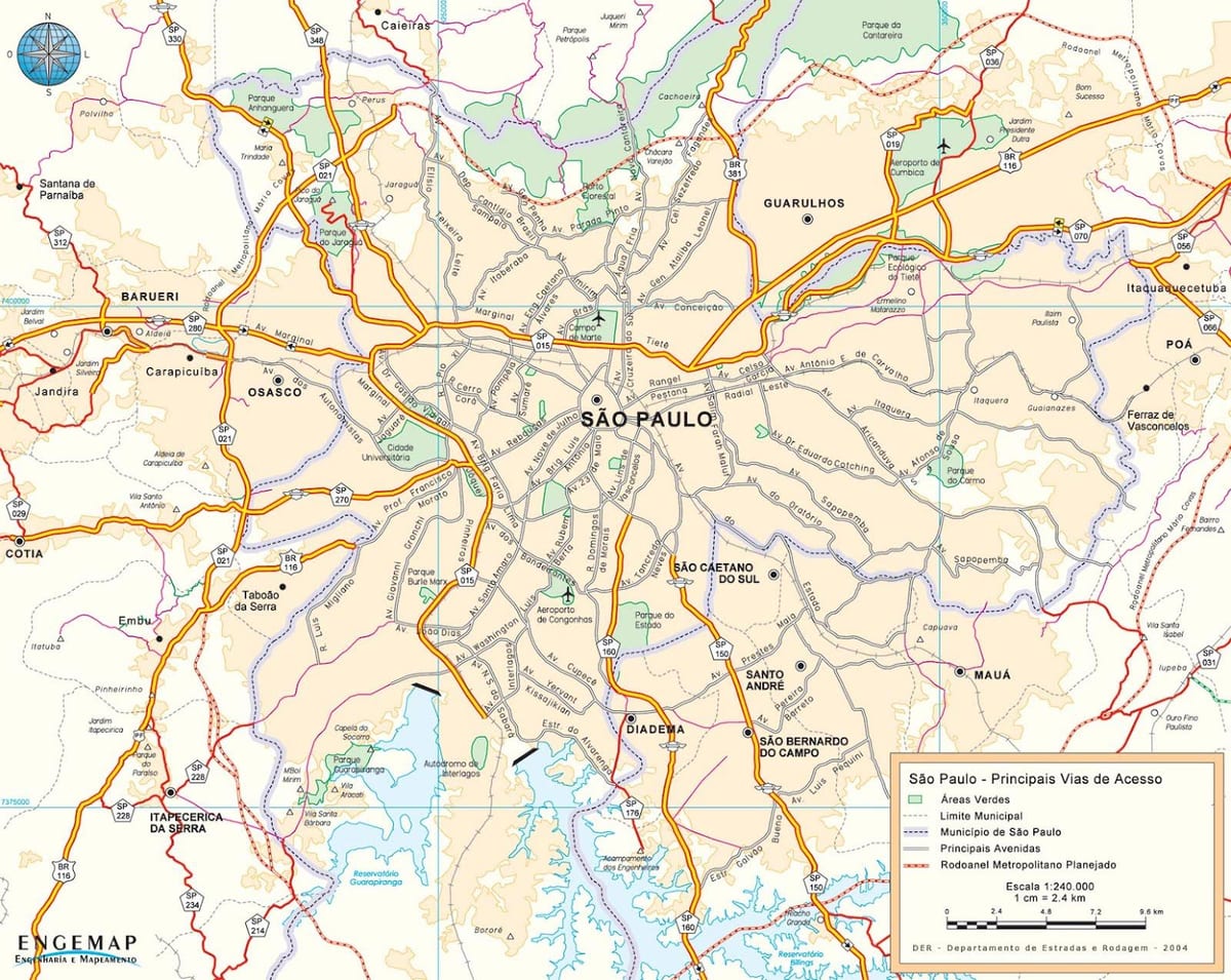 térkép São Paulo