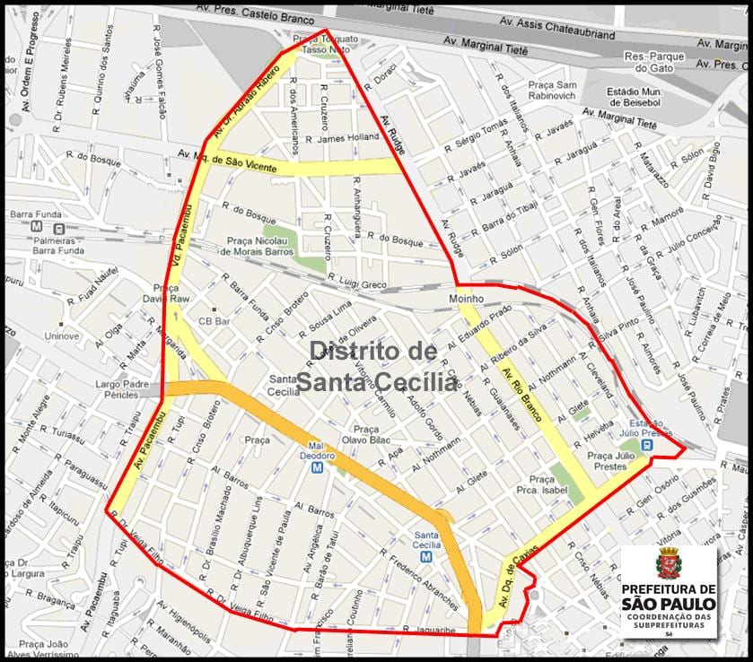 térkép santa cecilia Sao Paulo