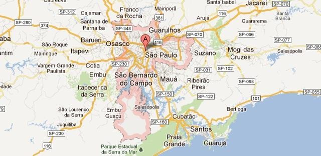 google térkép Sao Paulo