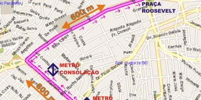 Meleg térkép Sao Paulo