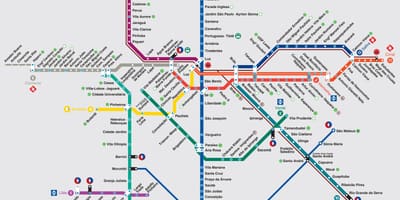 Metró térkép Sao Paulo