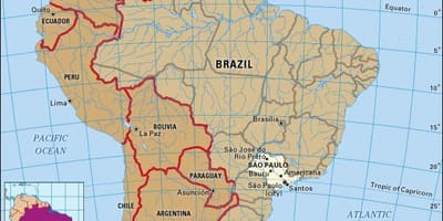 São Paulo földrajzi térkép