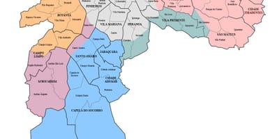 São Paulo kerület térkép