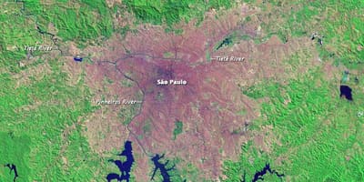 São Paulo topográfiai térkép